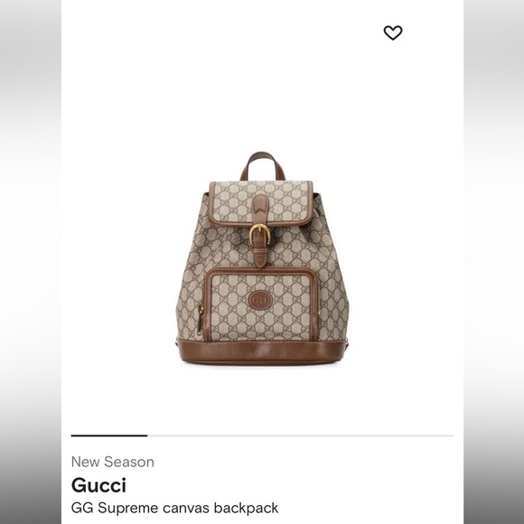 Gucci GG Supreme Canvas Backpack - Picture 4 of 5